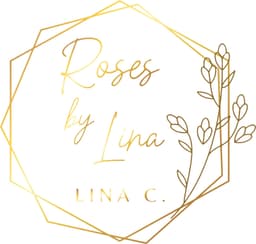 Logo of floral design studio, Roses by Lina